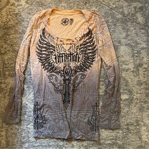 Affliction Long sleeve Top